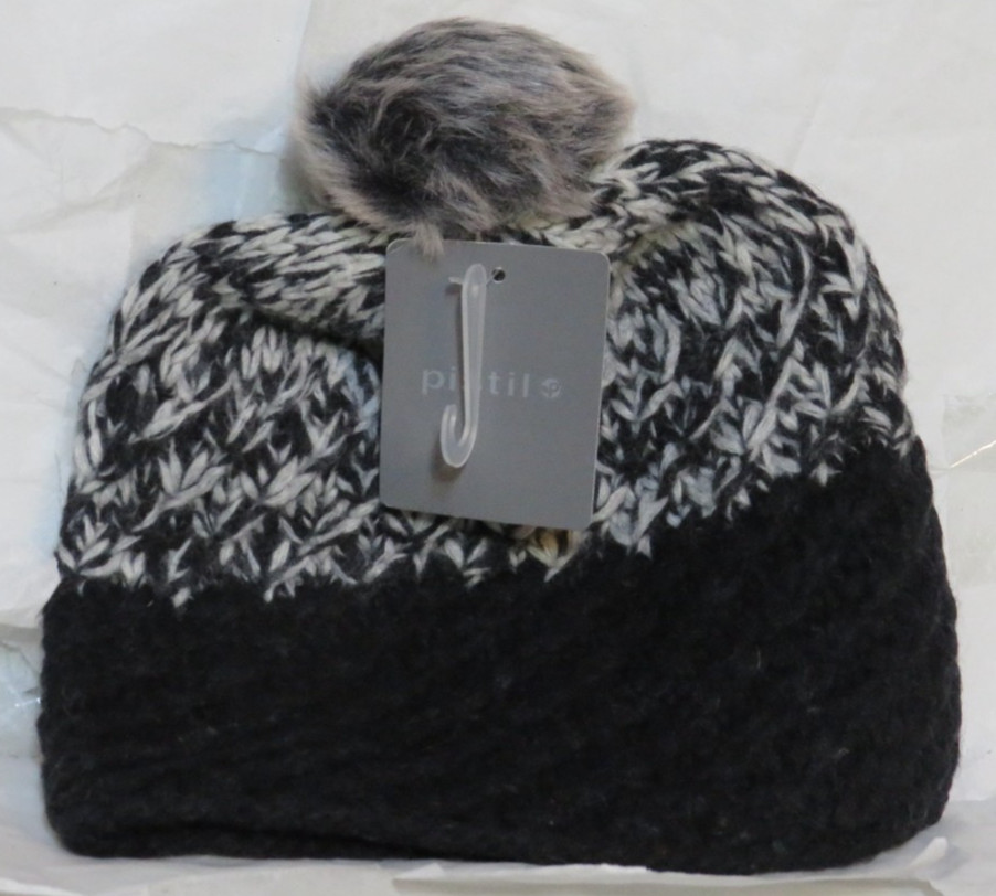 PISTIL WOMENS BLACK MARISOL KNIT CAP HAT BEANIE STYLE 1999PARG1SZ WMS-0 NEW NWT