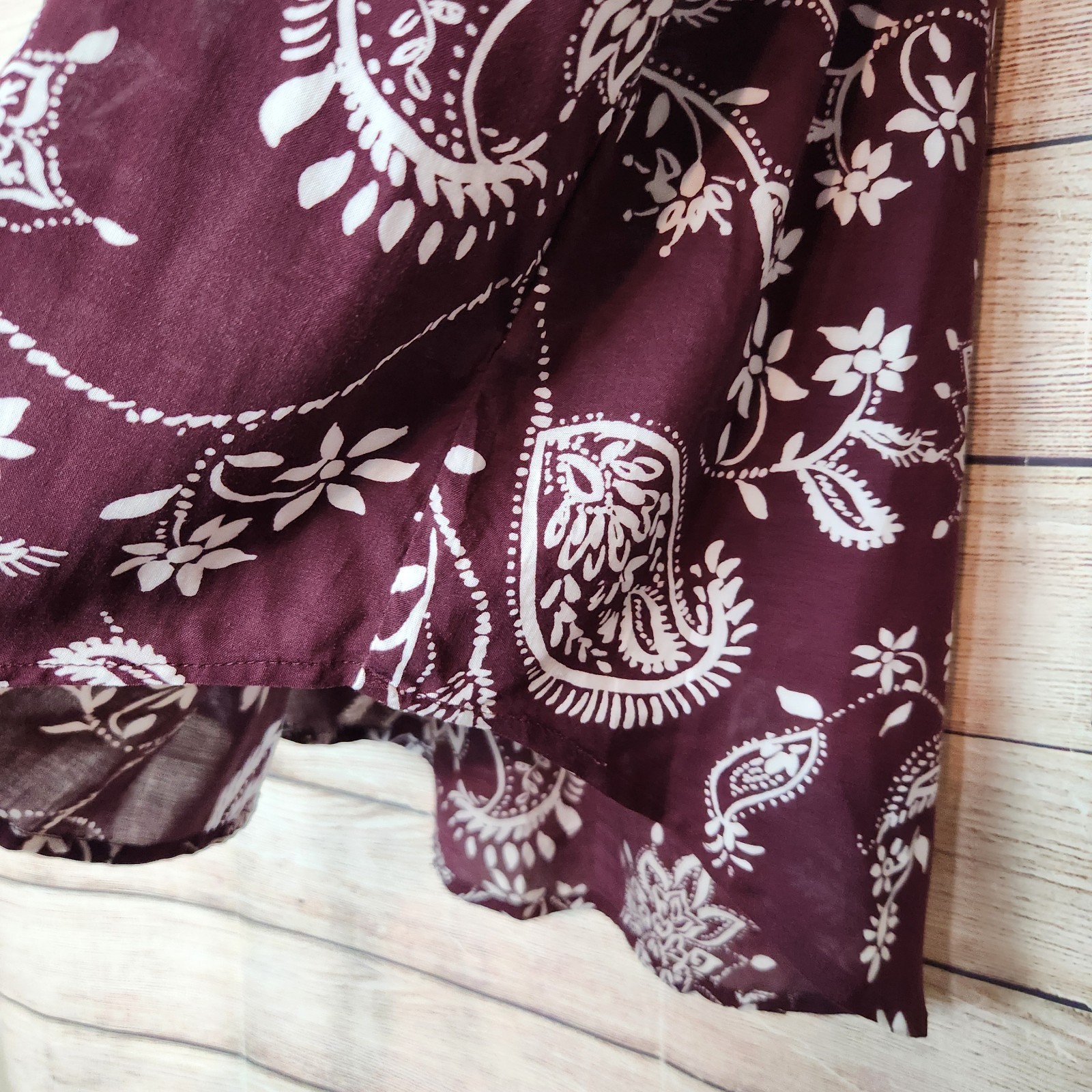 Brina & Em Stitch Fix Lemmy V-Neck Brown Floral Print Cottagecore Top NWT XXL