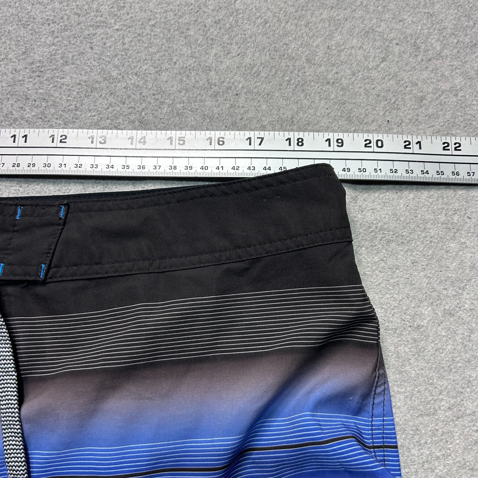 Trinity Board Shorts Mens Size 38 Multi Color Striped Drawstring Swimwear