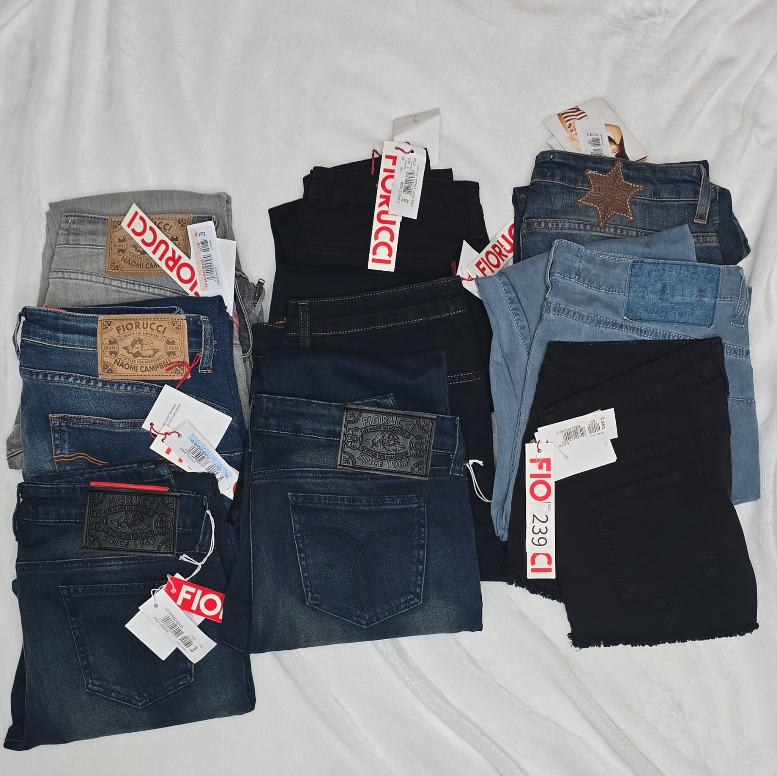 Fiorucci Denim Low-Rise Skinny Jeans Lot – Mixed Sizes