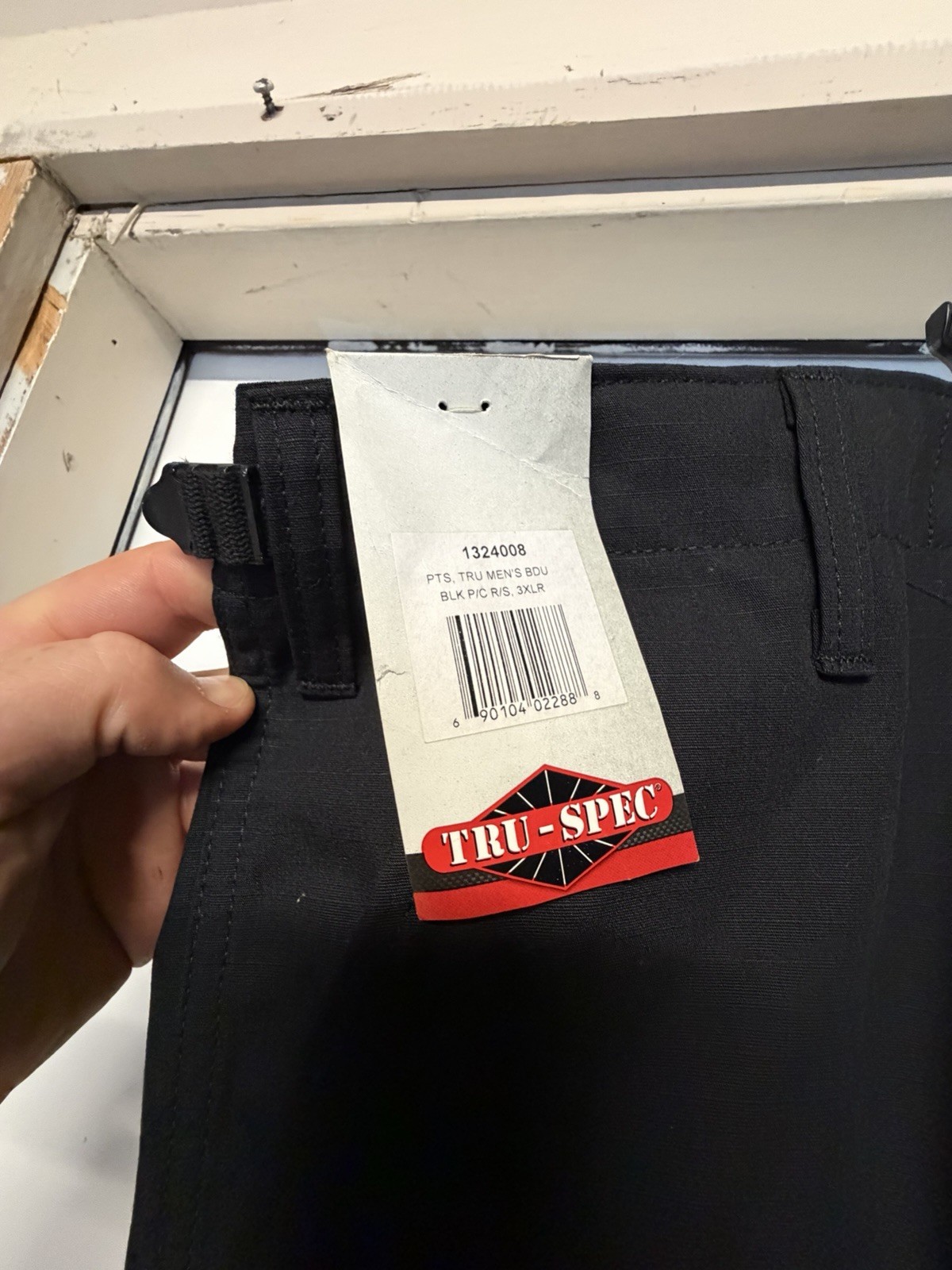 NEW 3XL TRU-SPEC MENS POLY COTTON RIPSTOP BDU PANTS 1318008 BLACK XXXL REGULAR