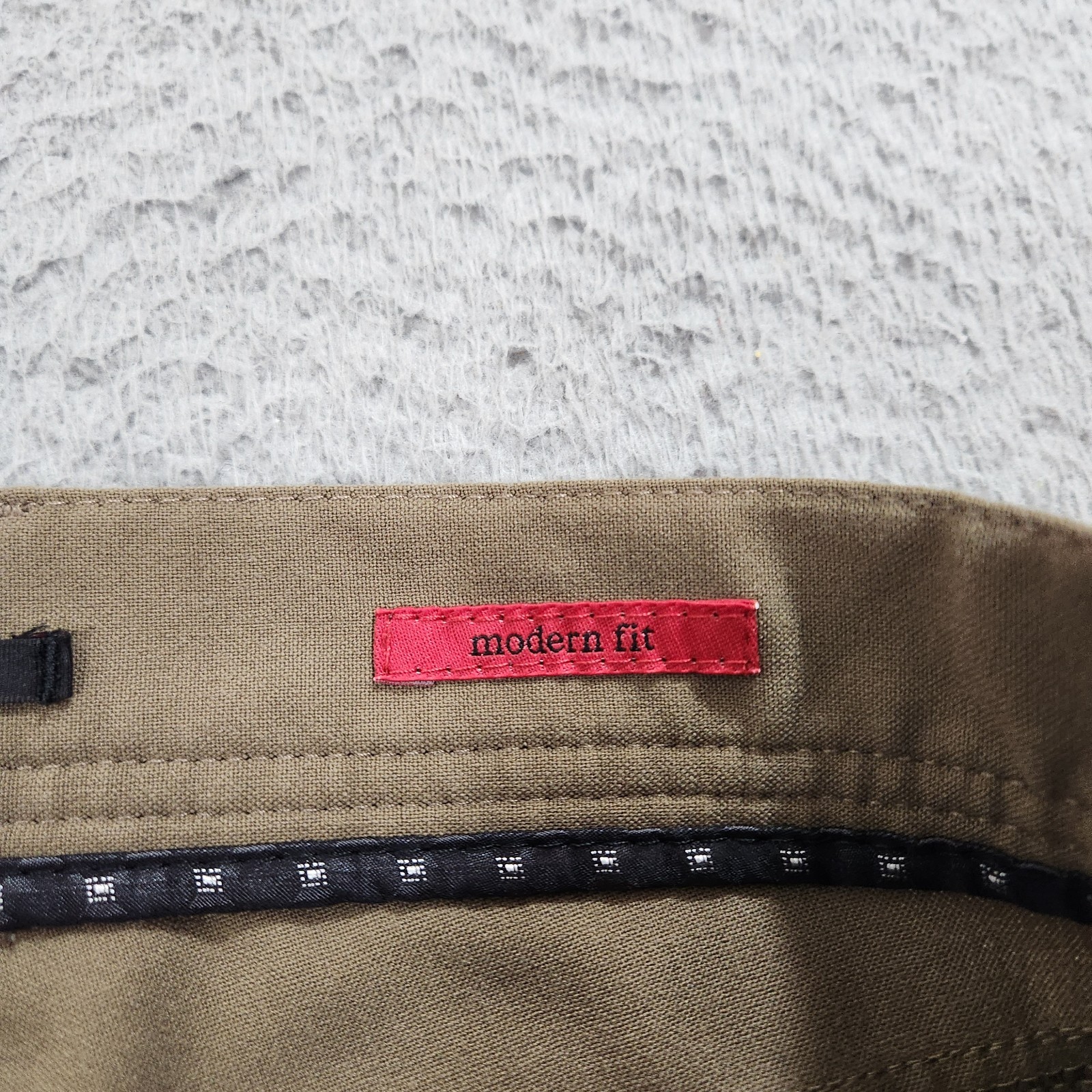 Alberto Pants Mens 30×32 (Fits 31×30) Brown Stone Chino Modern Fit Ceramica