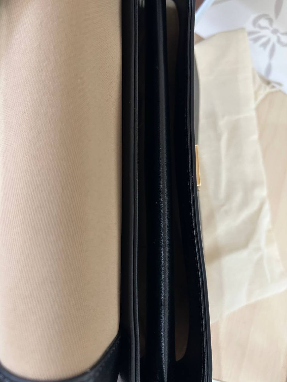 Jacquemus Le Rond Carre Black Leather Shoulder bag