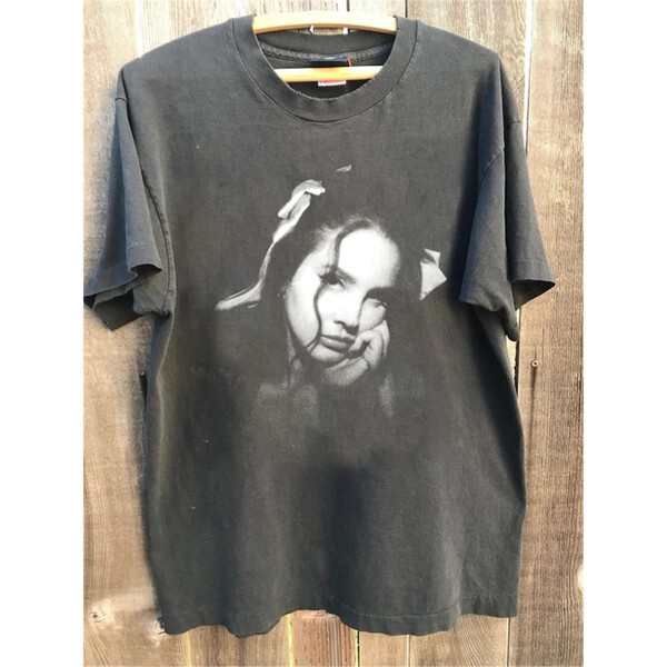 90s Lana Del Rey music shirt graphic T shirt Charcoal tee Men Women NH10266