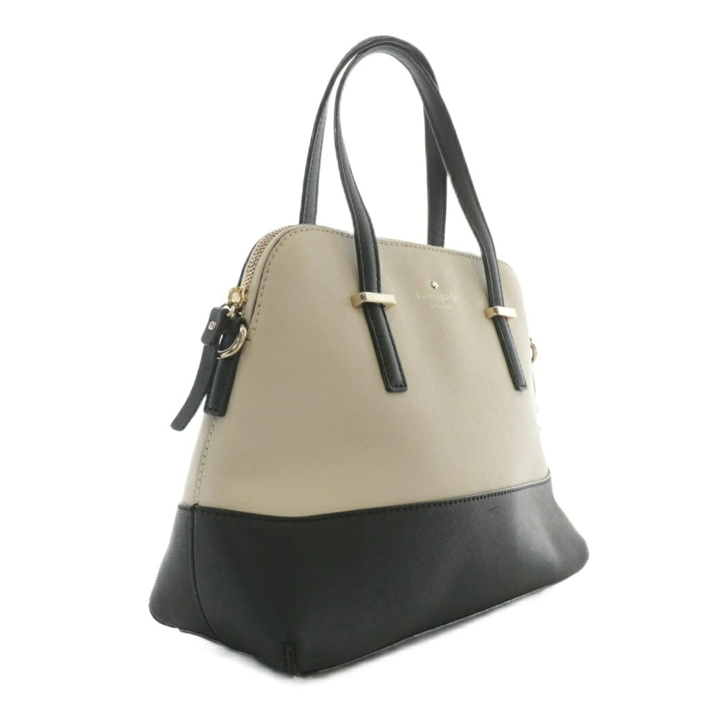 Used Kate Spade Cedar Street Maise handbag shoulder 2WAY leather logo ivory blac