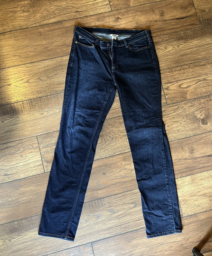 Duluth Trading Duluthflex Womens Daily Denim Slim Leg Jeans size 12 x 33