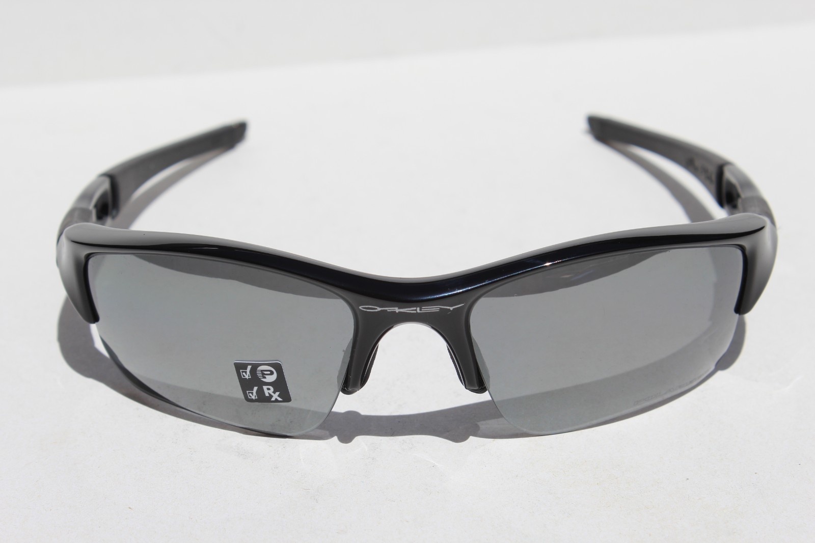 OAKLEY Flak Jacket XLJ POLARIZED Sunglasses Jet Black/Black Iridium 12-903 READ