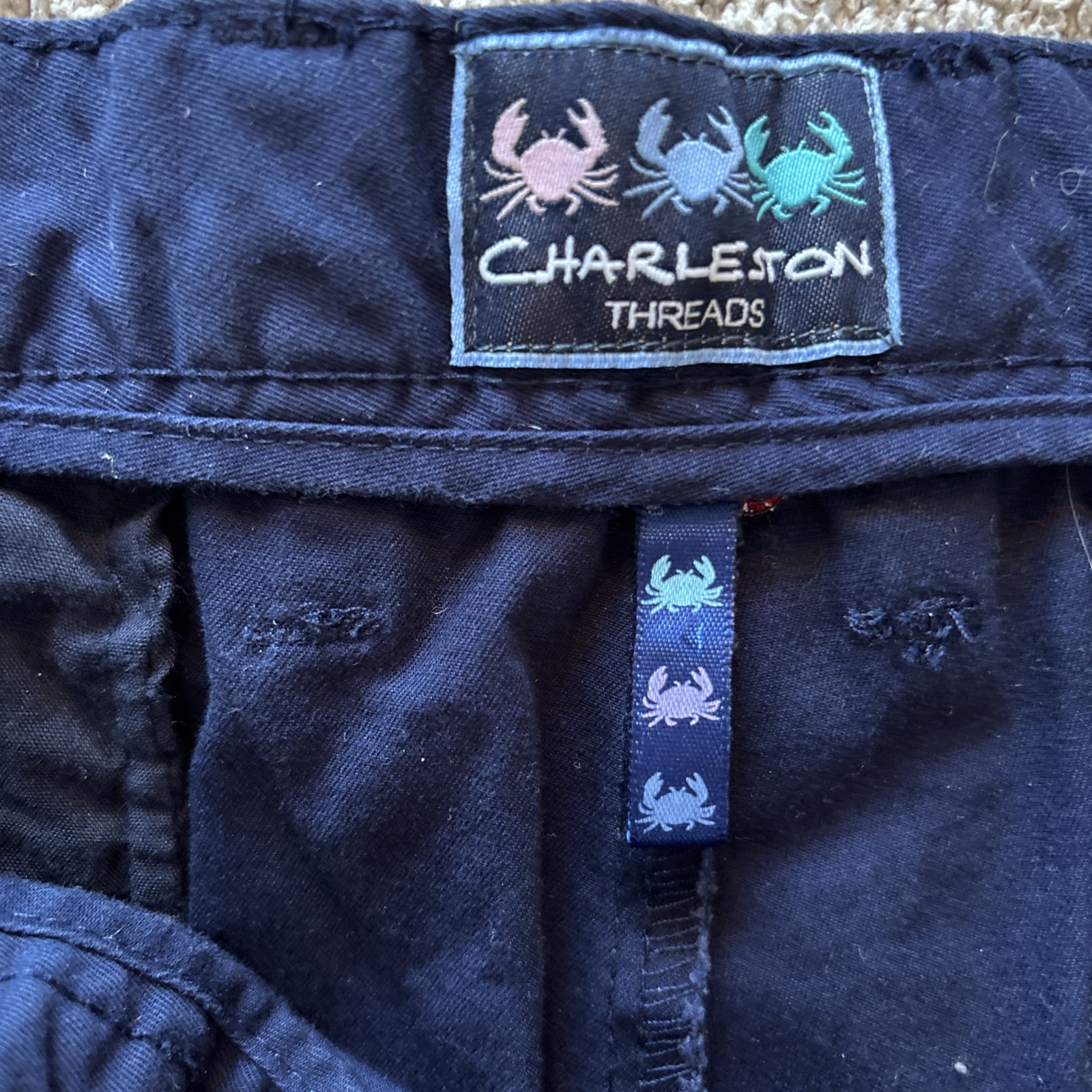 Charleston Threads Cookies Milk Pants 35×29 Navy Embroidery Gingerbread Ivy Prep