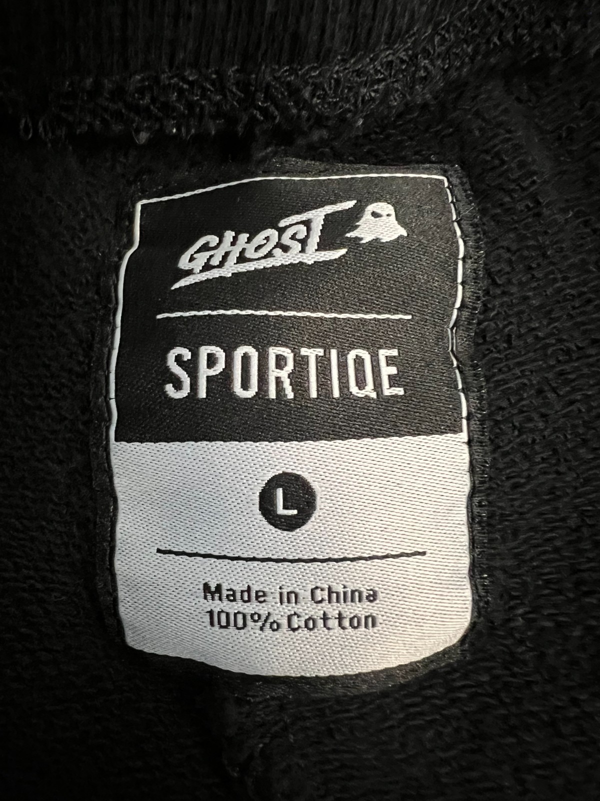 Ghost Lifestyle Joggers Black Size Large unisex active gym fitness weight train