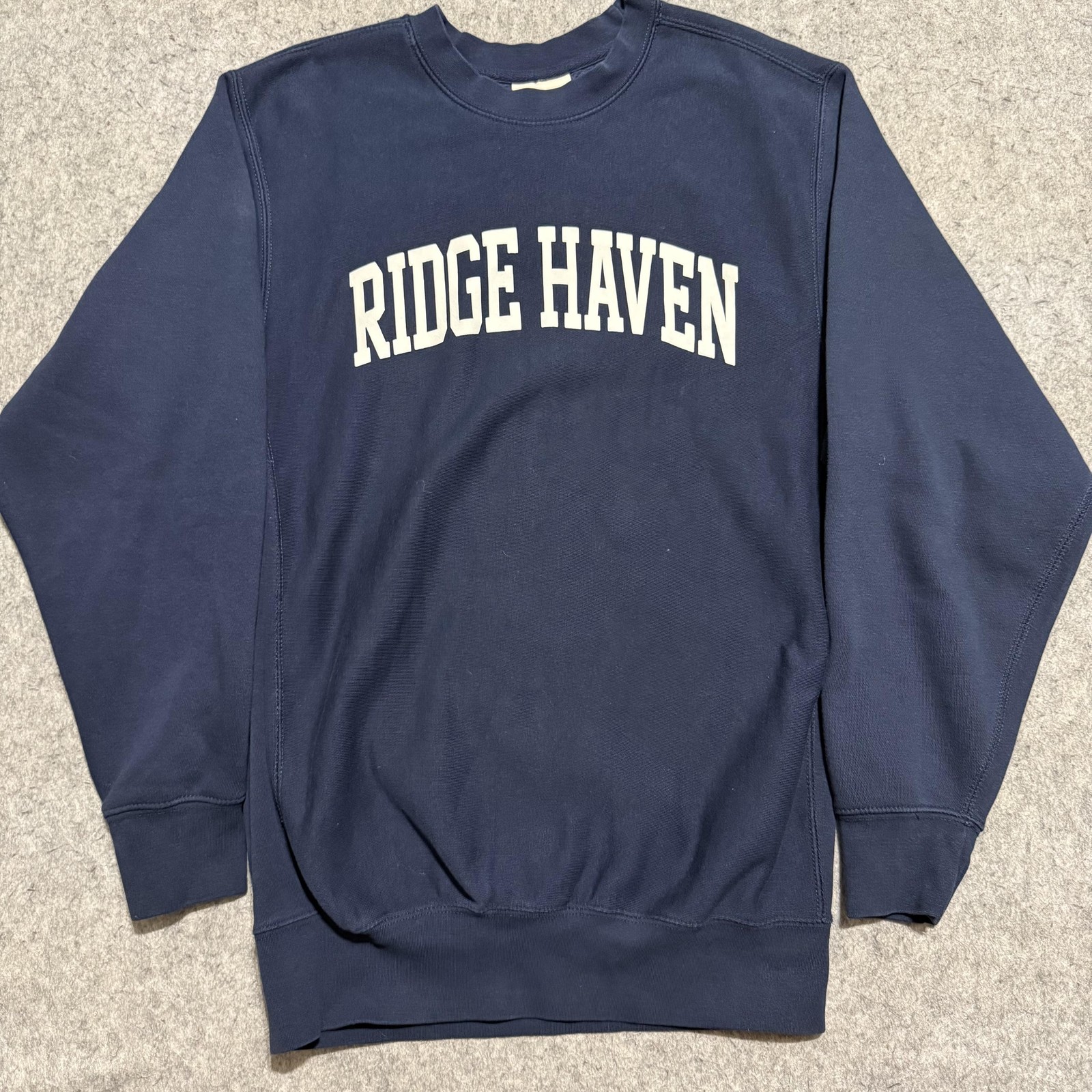 MV Sport Sweatshirt Mens Small Blue Ridge Haven Fleece Graphic Crewneck