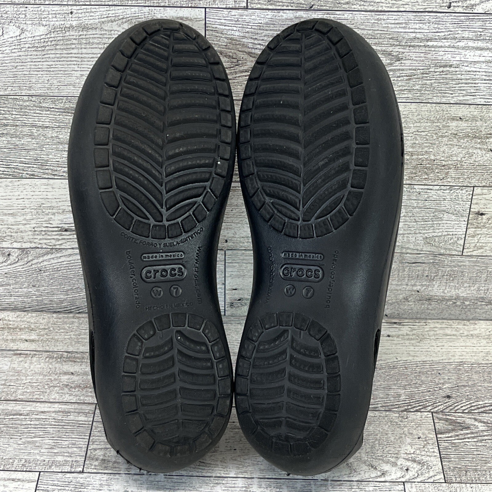 CROCS Kadee Black Ballet Comfort Shoes 11215 Black Women Size 7