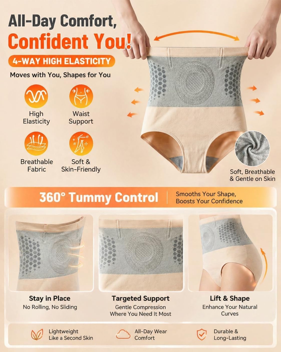 4-in-1 Micro-Particle Sculpting & Fat-Burn Shorts Hip Shaping Pants Yoga Pants
