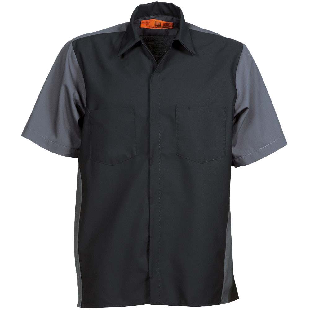 Mechanic Work Shirts Two Tone Motorsport 2 Pocket Industrial Uniform Clothes