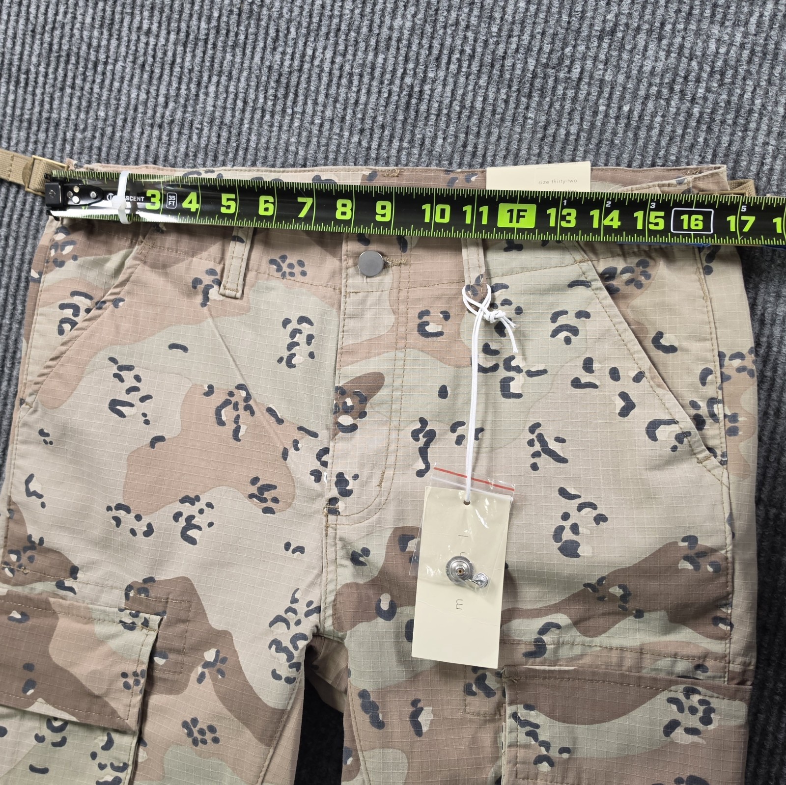 New Mnml X515 Cargo Convertible Denim Pants Desert Camo Sz 32 Streetwear Utility