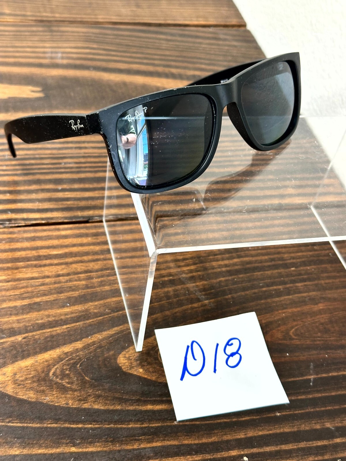 Ray-Ban Justin Classic RB4165 622/2V Matte Rubber Black Sunglasses Full Rim
