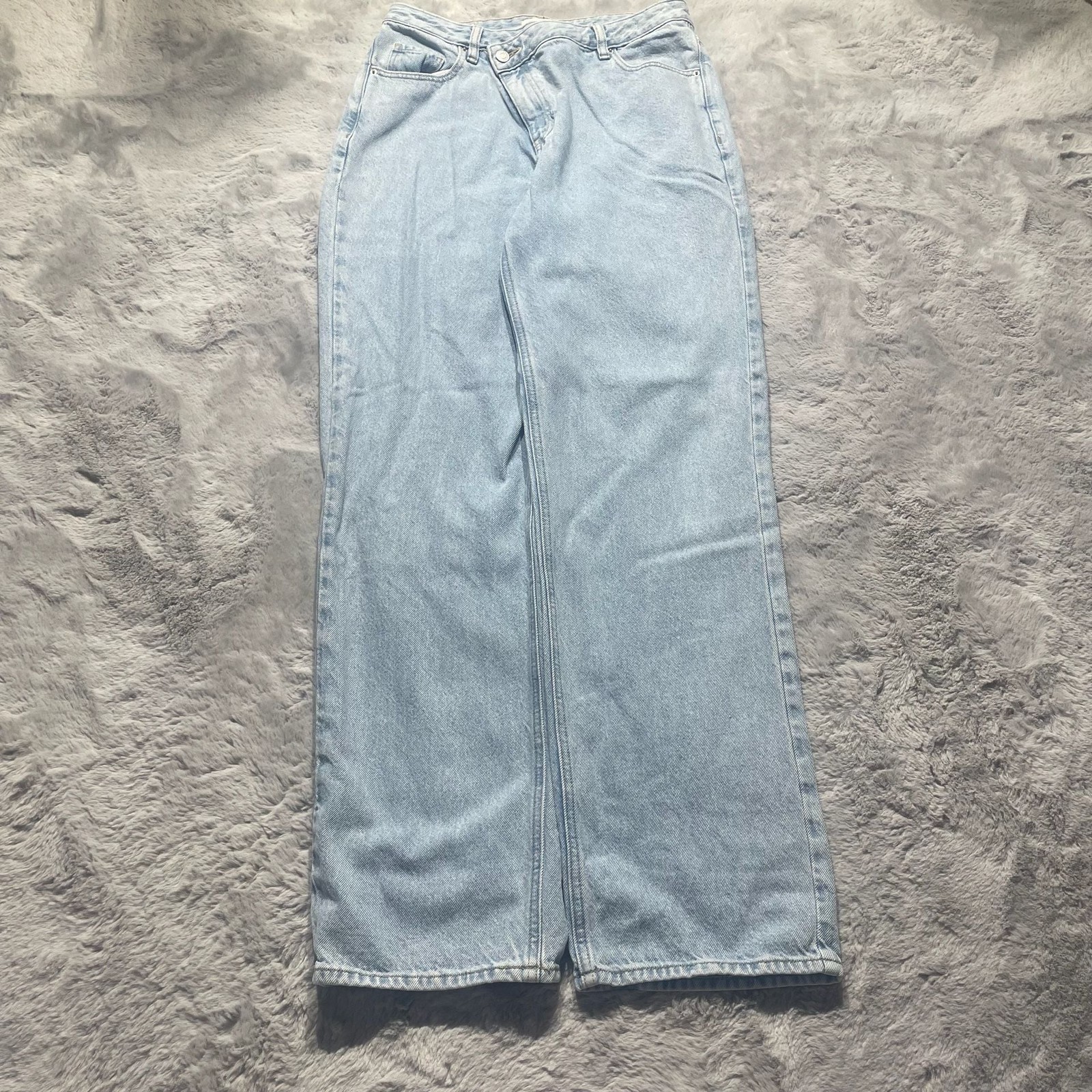 PacSun 90’s Boyfriend High Waisted Wide Leg Asymmetrical Fly Jeans