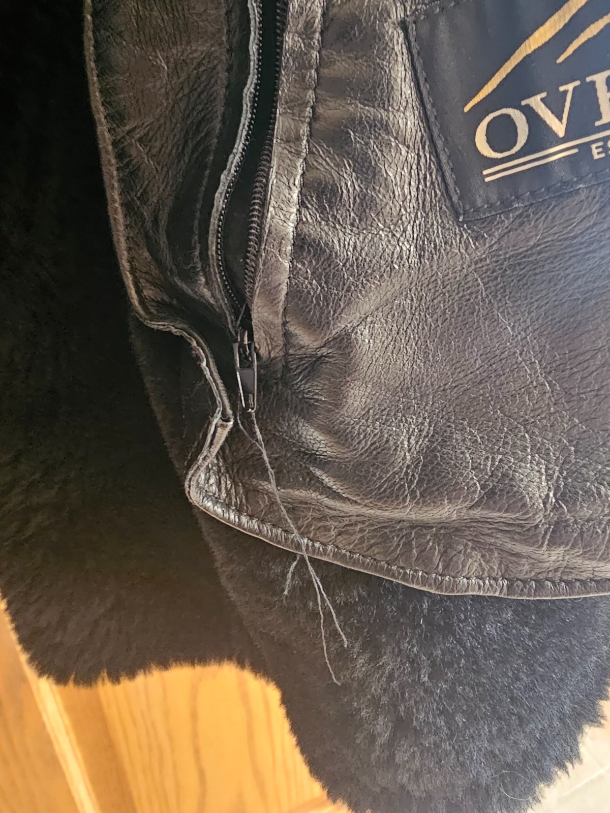 Overland Classic Sheepskin B-3 Bomber Jacket Men’s jacket XXLT Coat Leather Coat