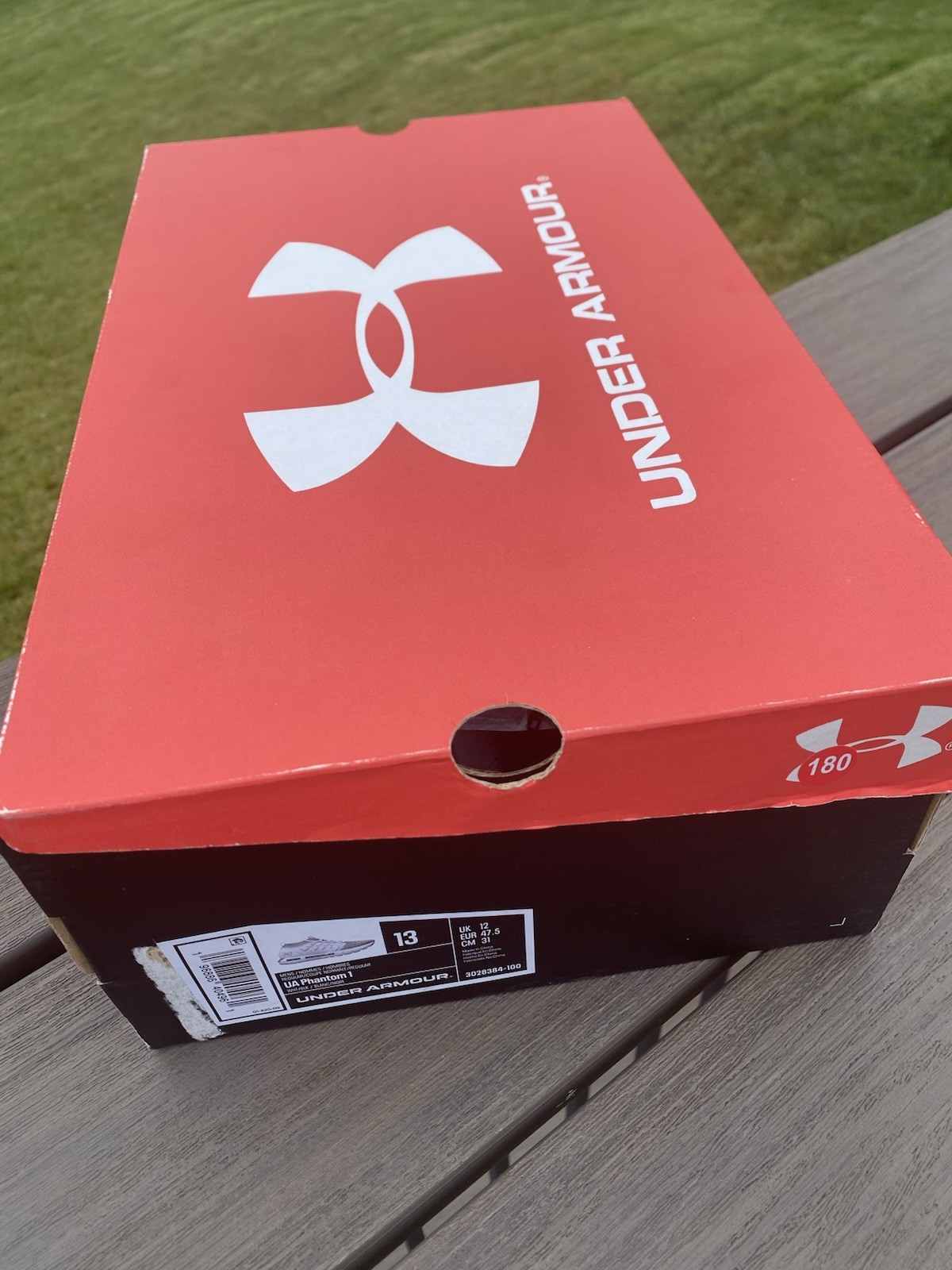 Under Armour HOVR Phantom 1 Size M13 / W14.5 3028384-100 White/Gray BNIB