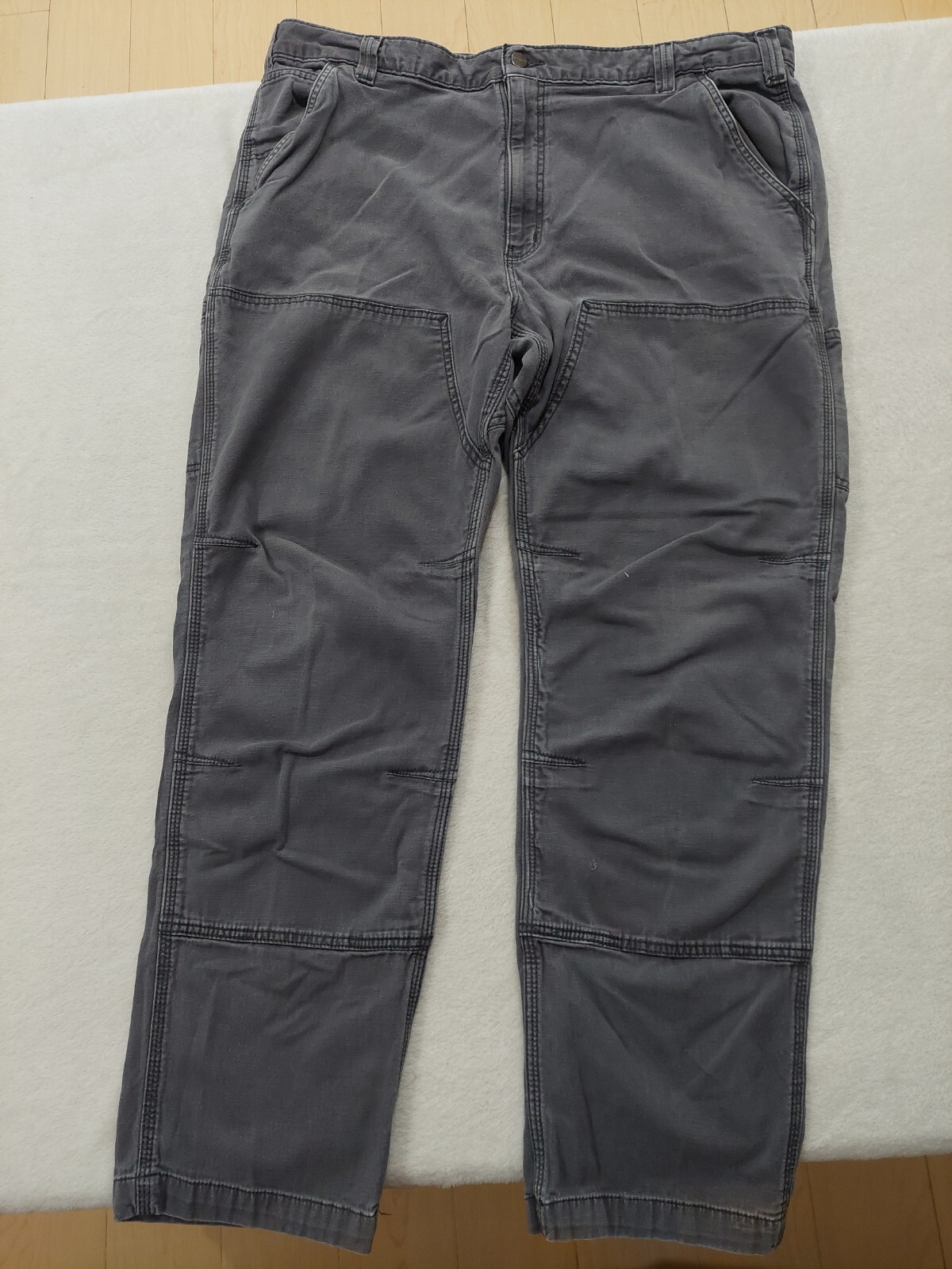 Carhartt Workwear Gray Double Knee Mens Pants Relaxed Fit 42×32 102802-029