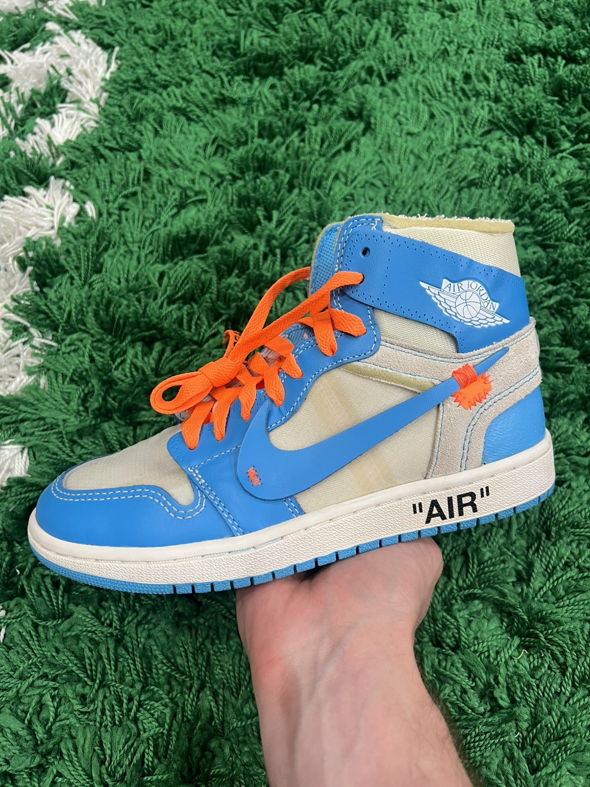 Jordan 1 High Off-White University Blue Size 6M/7.5W Used | SHIPS FAST