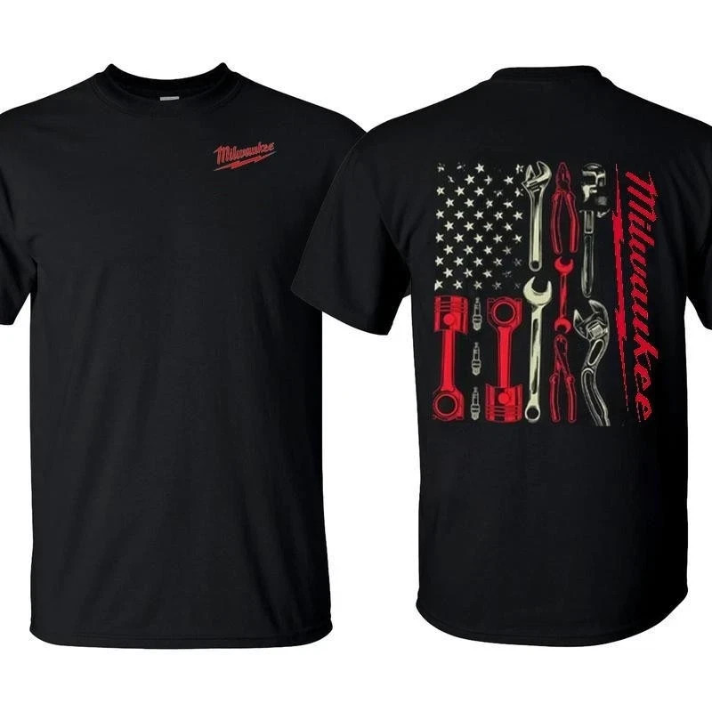 [Winter Outfits]Milwaukee Tools USA Flag Shirt – Top Menswear Pick For Dads