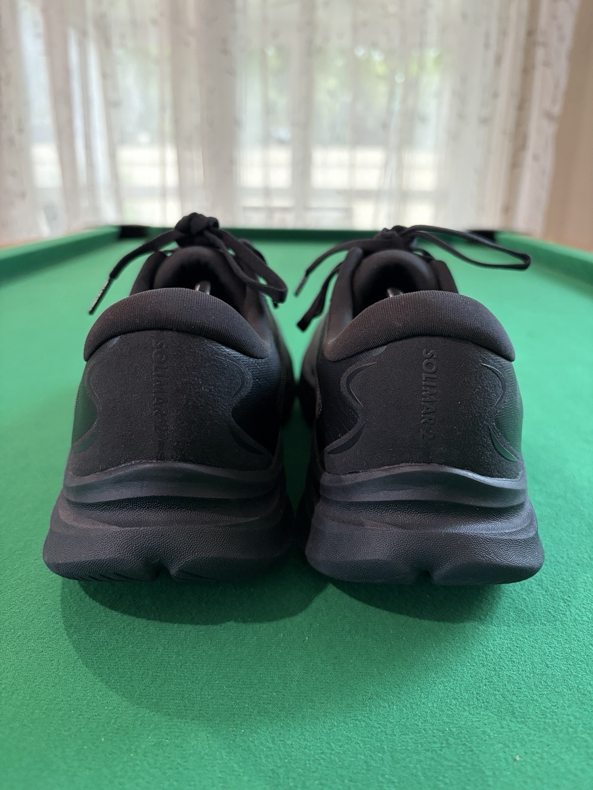 Hoka One One Solimar 2 Men Size 12.5 2E Black Running Sneakers Shoe 1177330 BBLC