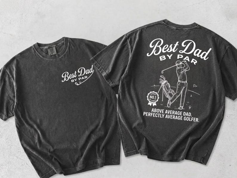 Comfort Colors® Golf Dad Shirt, Best Dad By Par T-Shirt, Fathers Day Gift Golf