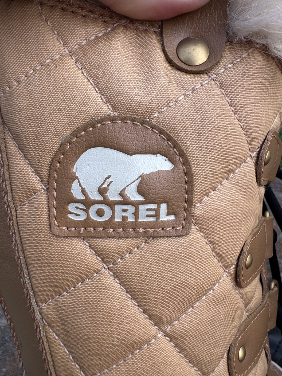 Sorel Tofino II Cate Waterproof Fur Lined Canvas Tall Duck Winter Boot Size 9