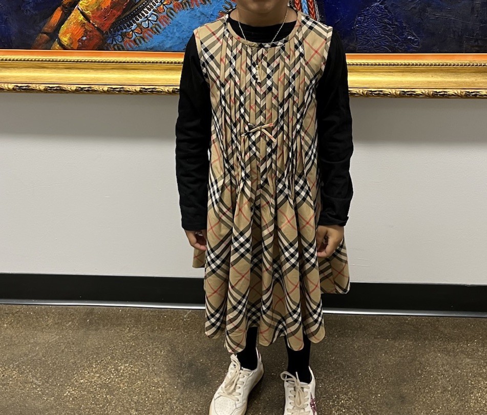 Kids Burberry Plaid Dress Size 6Y