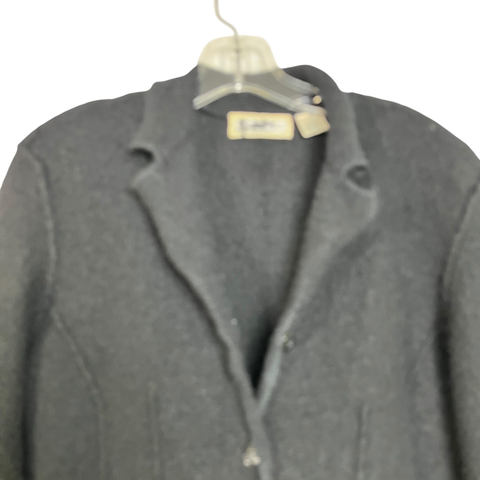 Studioworks Black Wool Blazer Jacket Small Button Front Pockets