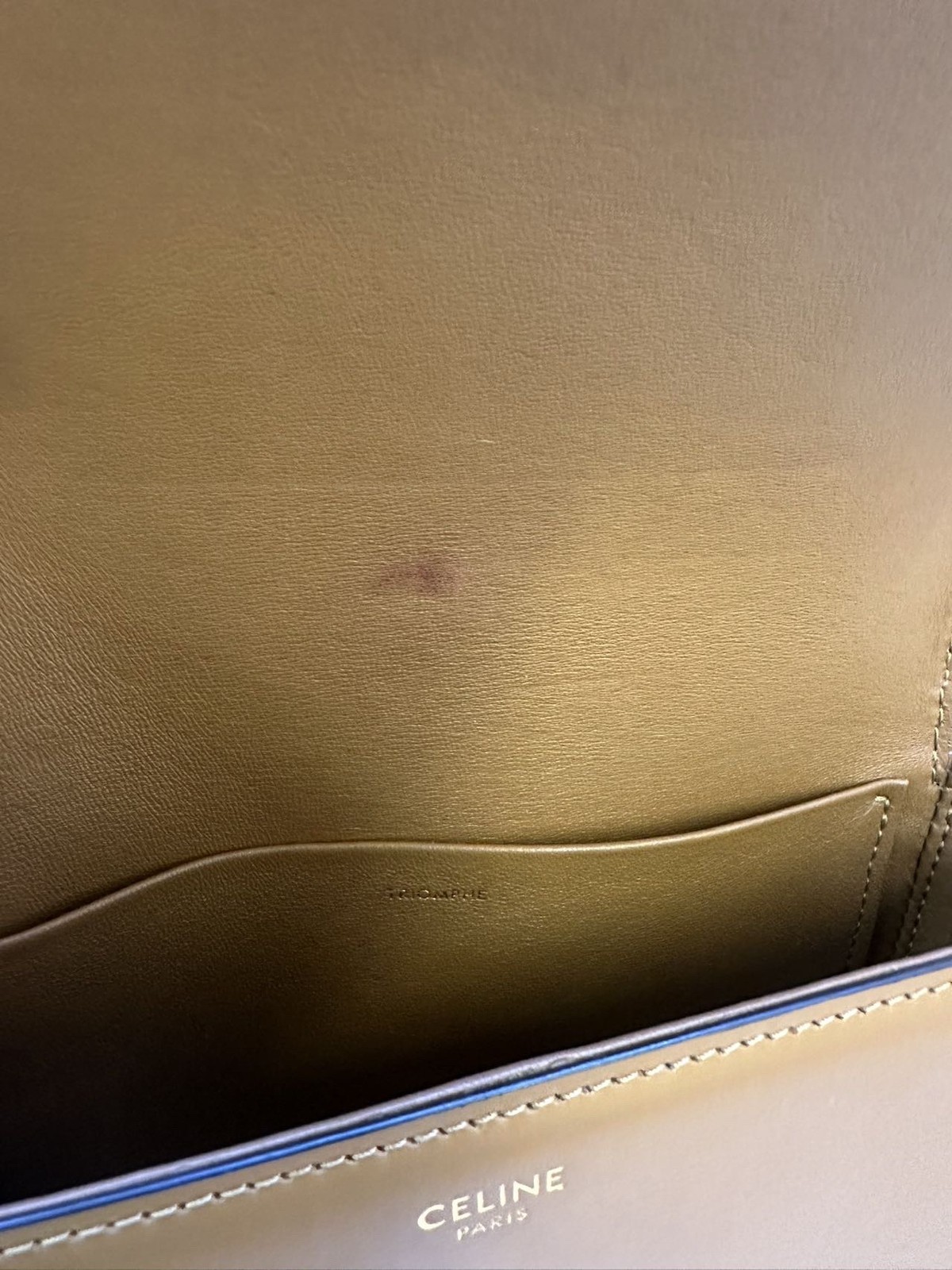 Celine Pre-Owned Authentic Luxury Handbag Caramel 18.5*6*13.5cm