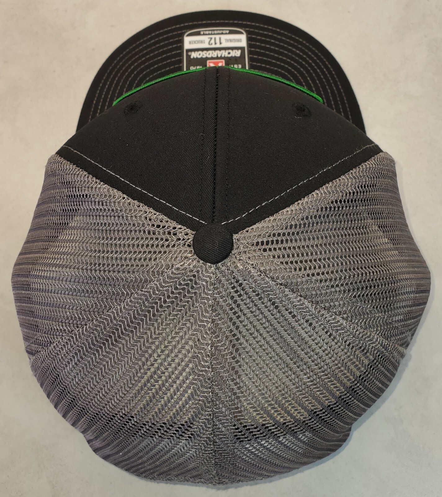 DEKALB SEED Patch on Richardson 112 Trucker Hat Snapback Black/Charcoal