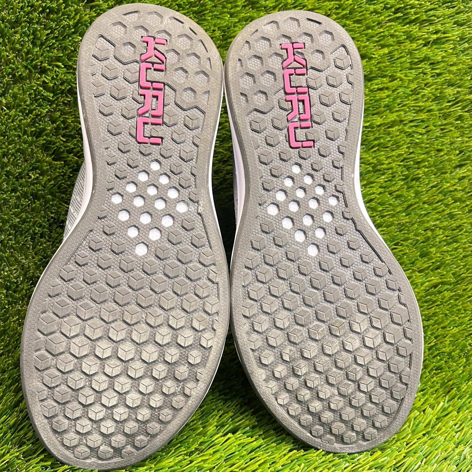 Kuru Atom Womens Size 8 Gray Purple Athletic Walking Slip On Shoes Sneakers