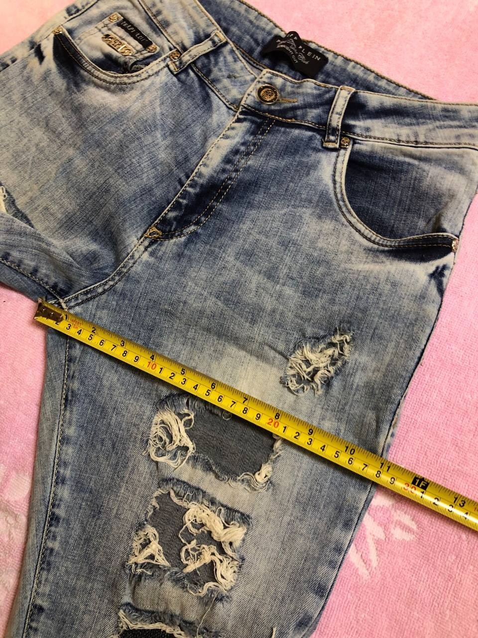 PHILIPP PLEIN COWBOY Wash Denim Jeans Size 27