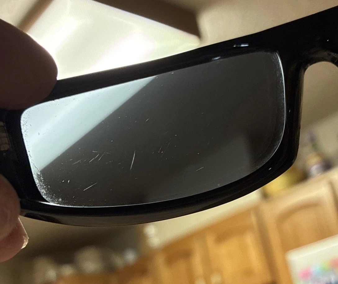 Cooper Sunglasses (Italy) Men’s/Black Frames/Lenses, Some Scratches Due to Wear