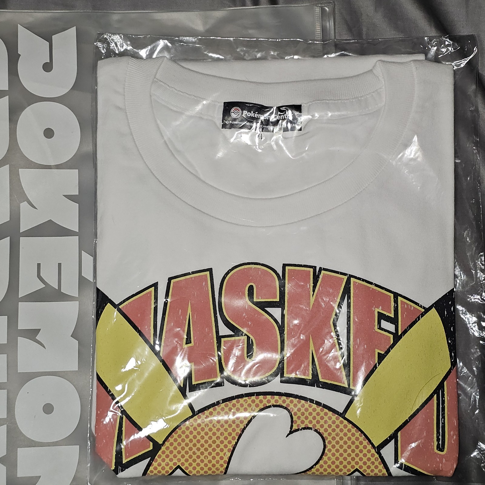 2016 Poke Center Exclusive Masked Pikachu Shirt Xl NEVER WORN. Limited Release