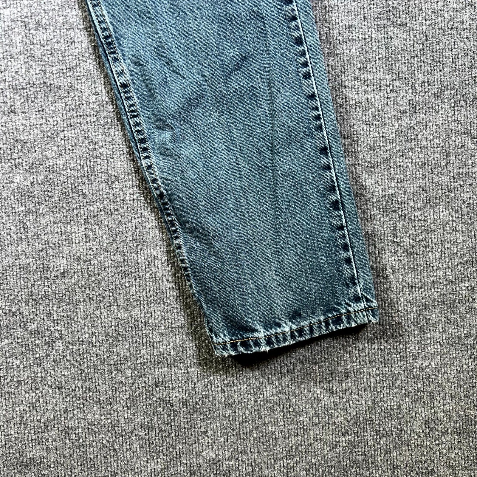 Wrangler Authentics Jeans Mens 32×30 Blue Denim Cotton Regular Fit Straight Leg