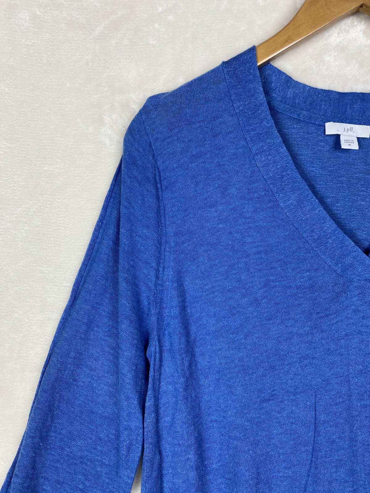 J. Jill Tunic Dress Womens Medium Linen Blend Minimalist Coastal Beachy Summer