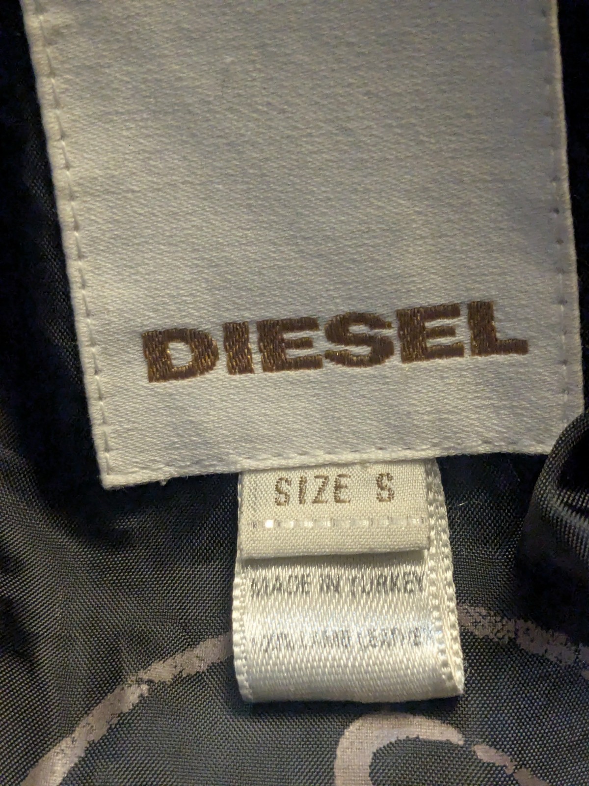 Diesel Soft Lambskin Leather Jacket Sz S