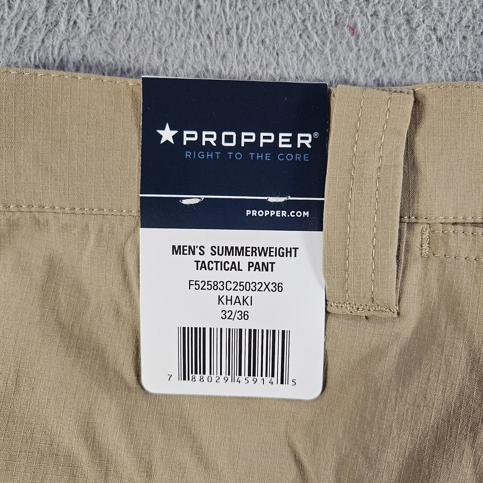 NEW Propper Tactical Cargo Utility Pants Men 32 x 36 Khaki Lightweight USF50