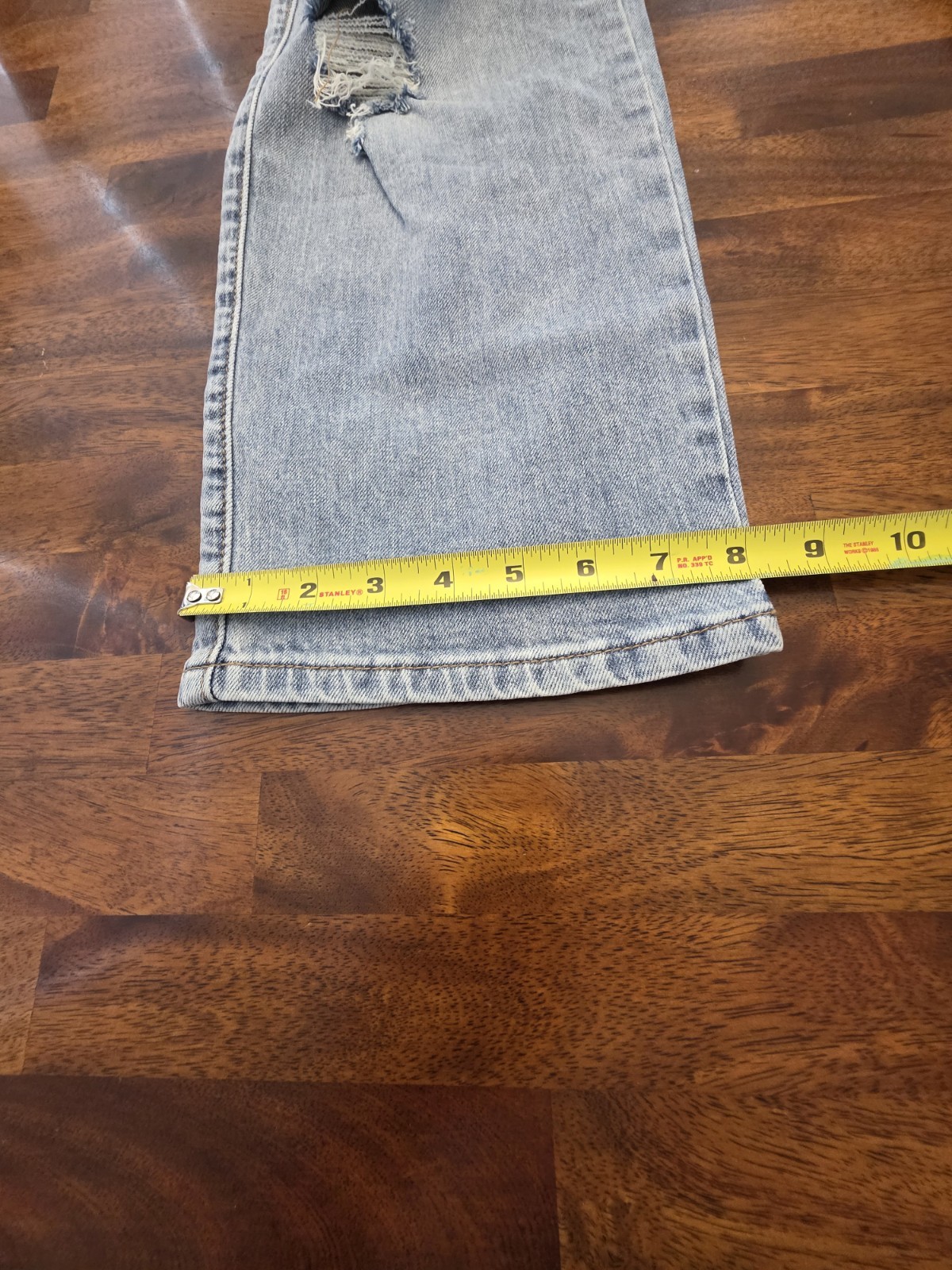 Rock and Roll Denim Womens 36×27 High Rise Straight Cropped Jeans