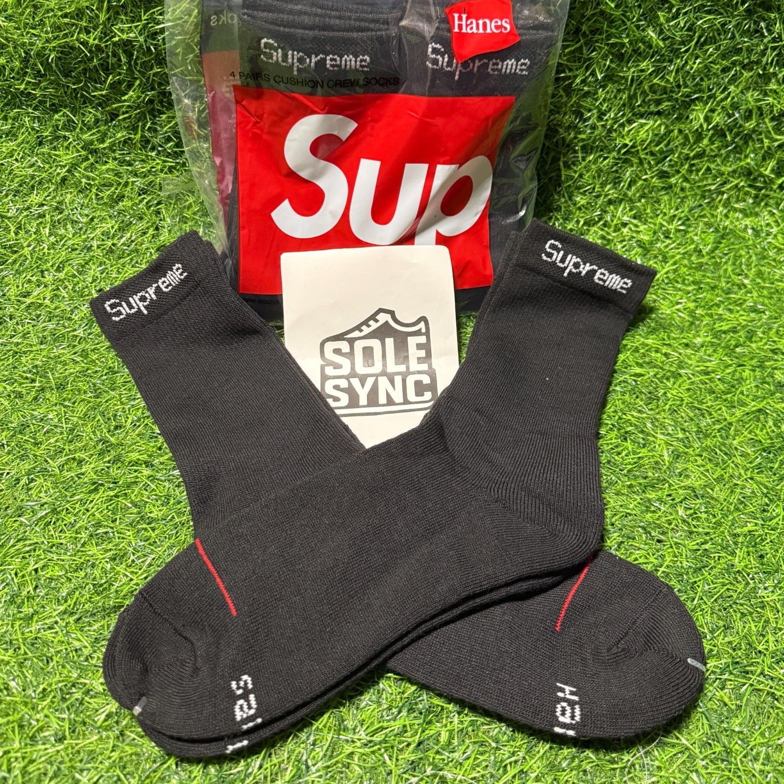 Supreme x Hanes Socks (4-pack) – 100% Authentic (Multiple Colors | Size 6-12)