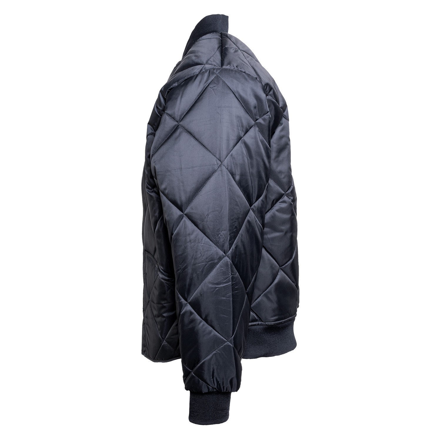 NEW Embroidered GAME Apparel Men’s 1221-J The Bravest Diamond Quilt Jacket Navy