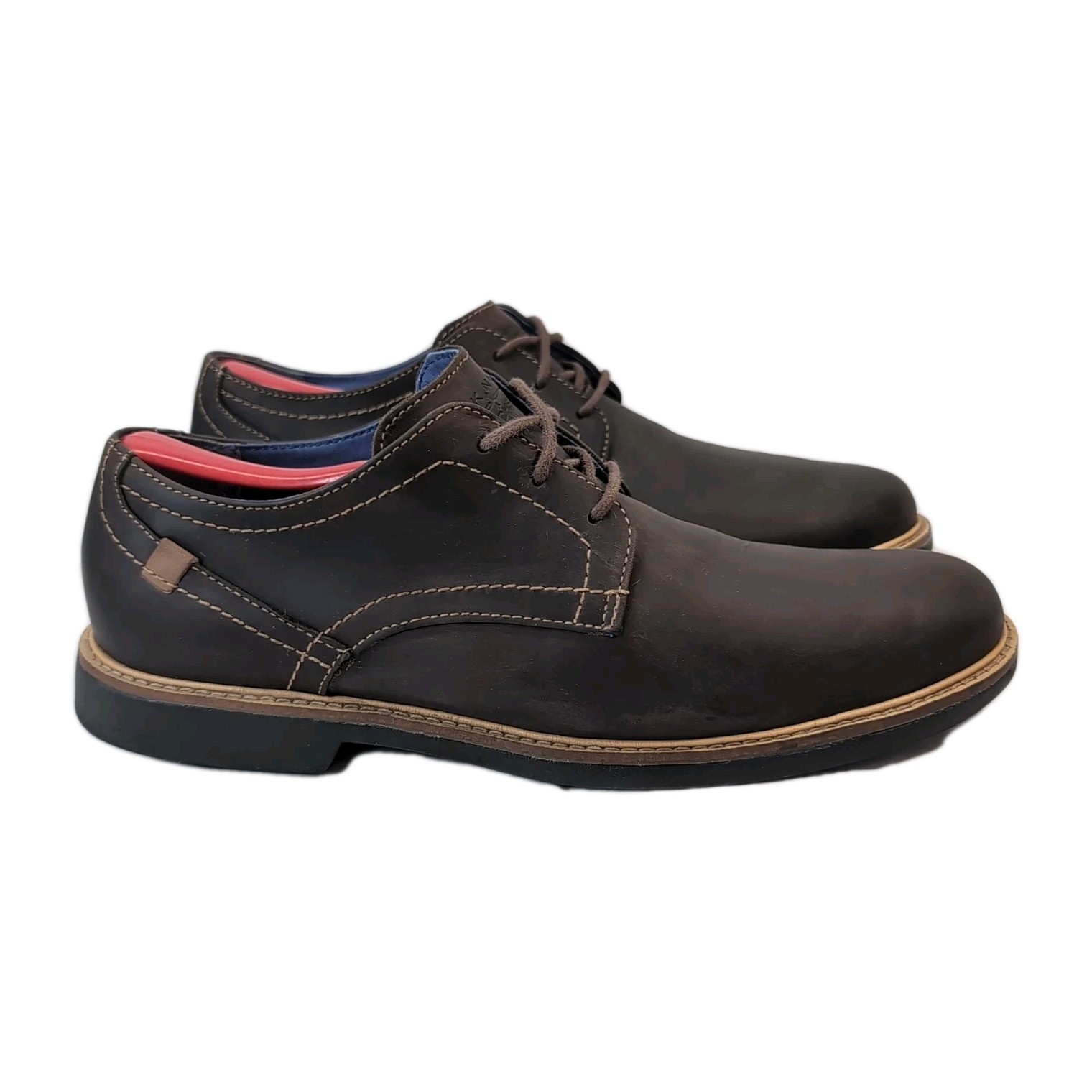 Skechers Mark Nason Brown Leather Memory Foam Footbed Mens Oxfords Shoes 11 M