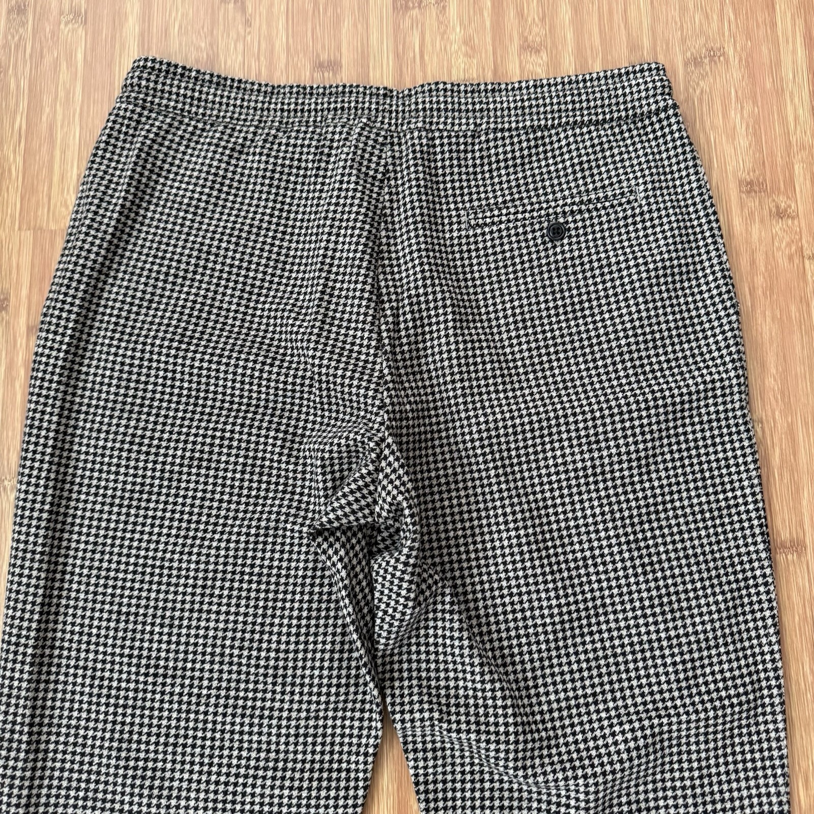 Todd Snyder Wool Blend Trouser Men Large 35×29 Houndstooth Brown Drawstring Pant