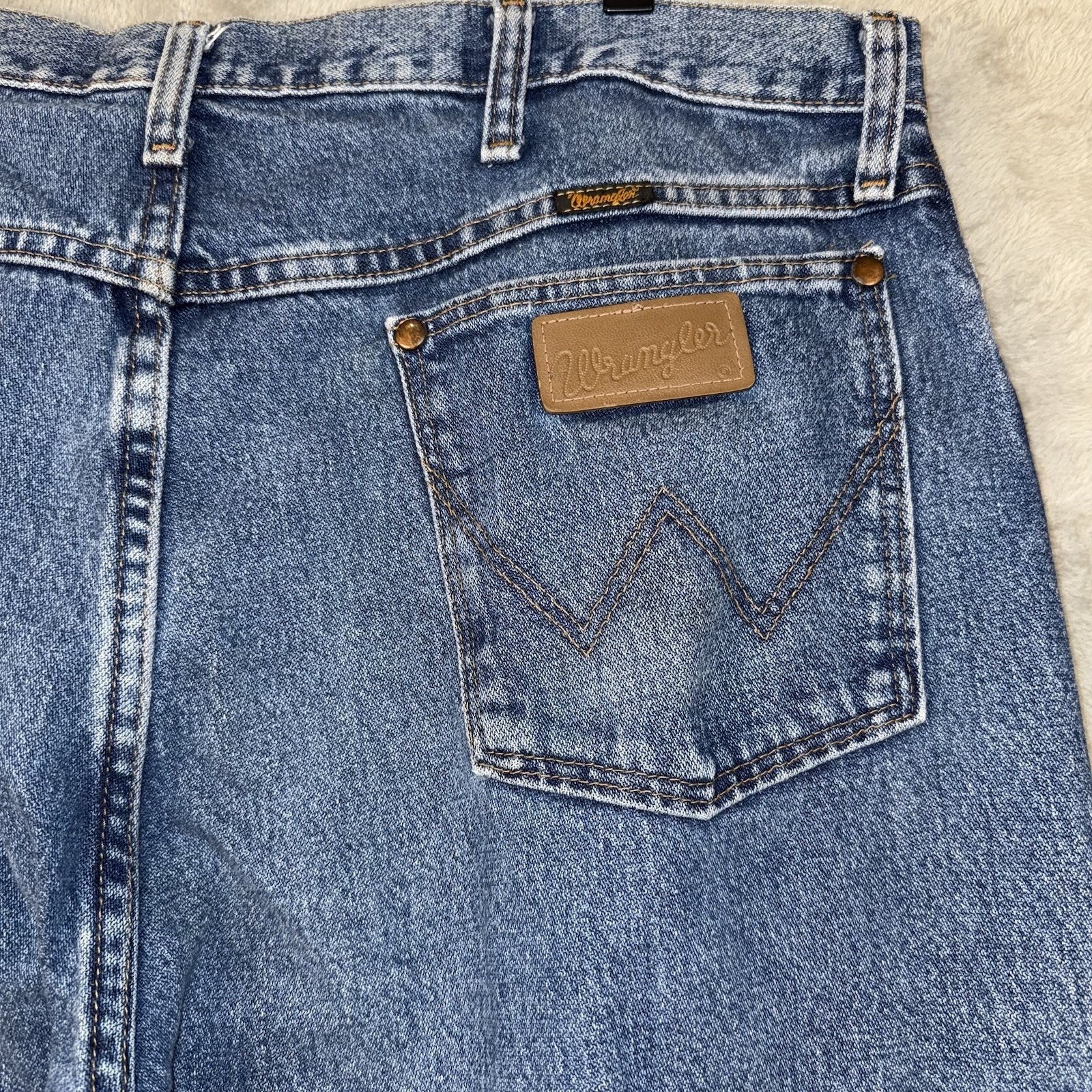 Wrangler Jeans Cowboy Cut 13MWZGK Denim Blue Men’s 38×34 (Fit 38×33) Western