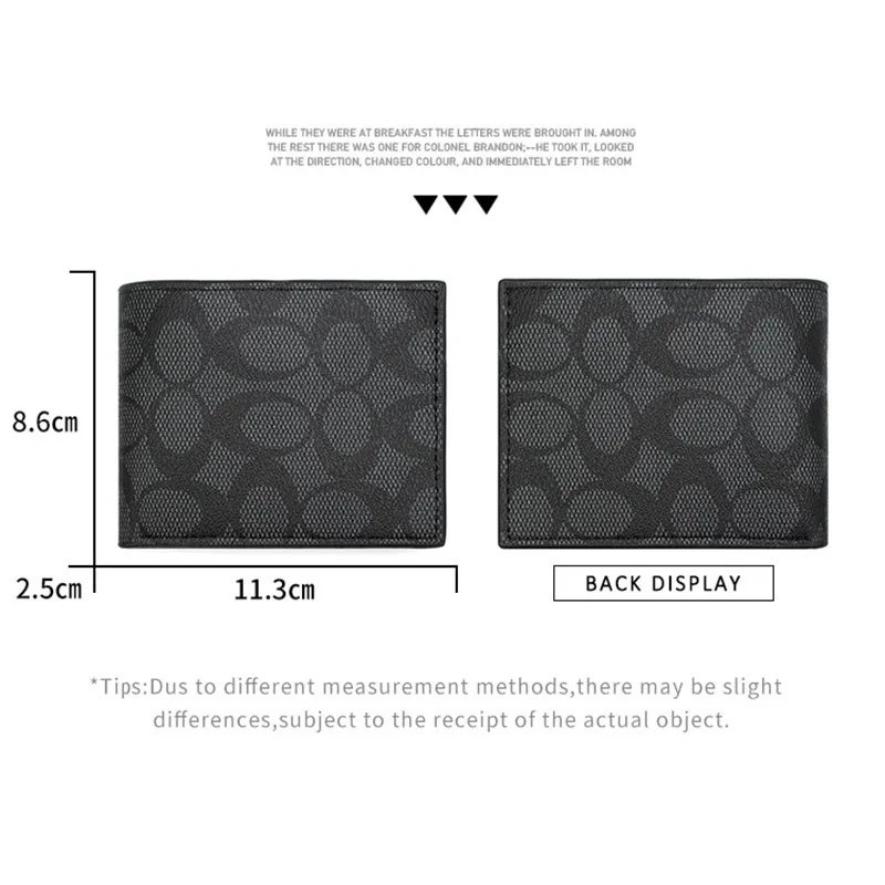 Retro Men’s Business Short Wallet | Soft PU Leather Multi-Card Slot Horizontal