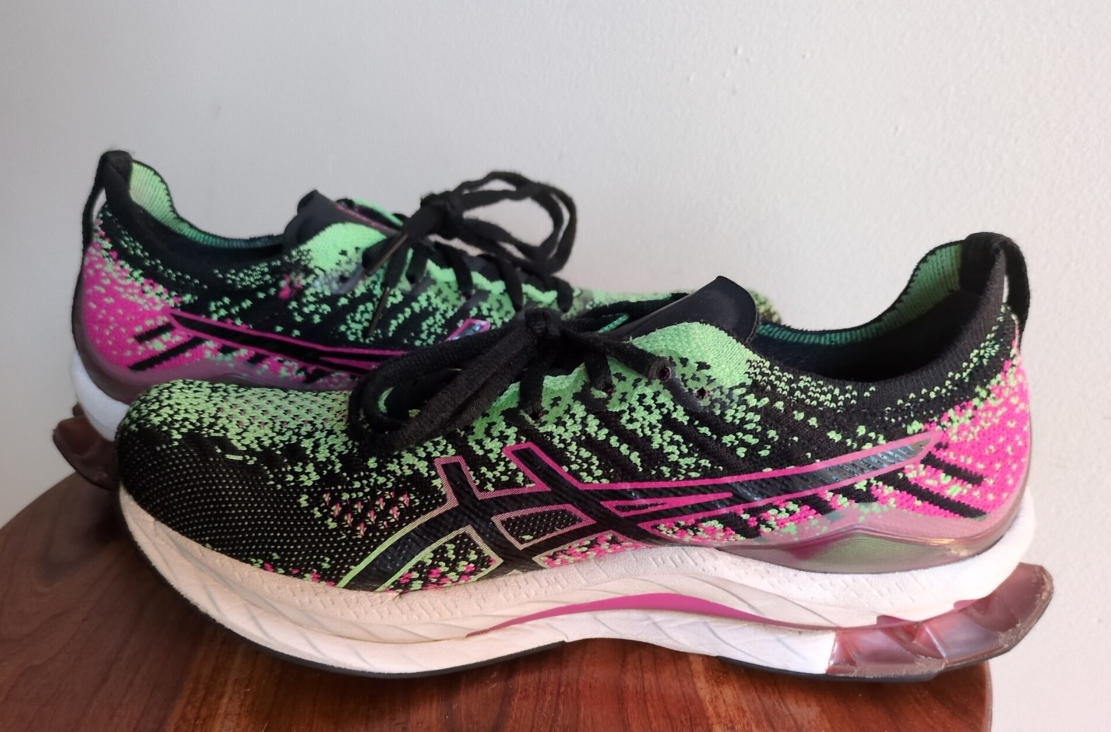 Asics Gel-Kinsei FF Blast Womens Size 9.5 Black Pink Rave Athletic Running Shoes