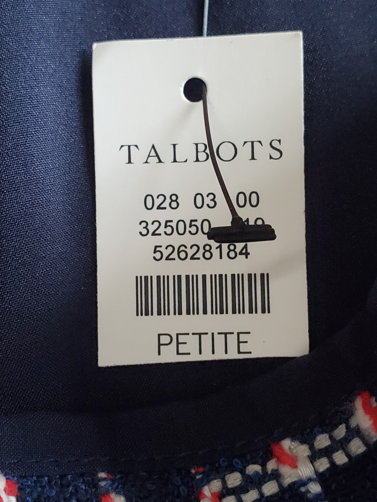 TALBOTS Petite Boucle Tweed Fringed Button-Accent Back-Zip Lined Skirt 12P NWT