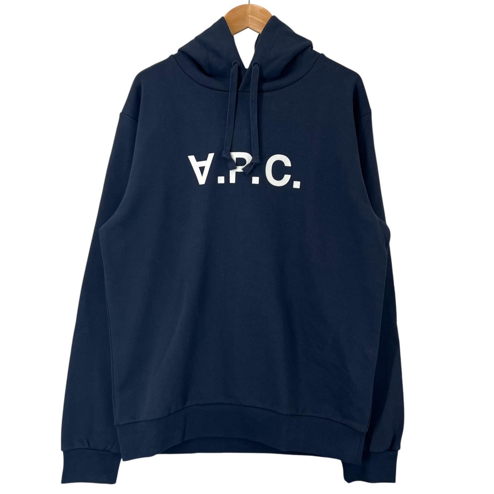 A.P.C. Standard Grand VPC Plain Parker Navy mens XL【used】
